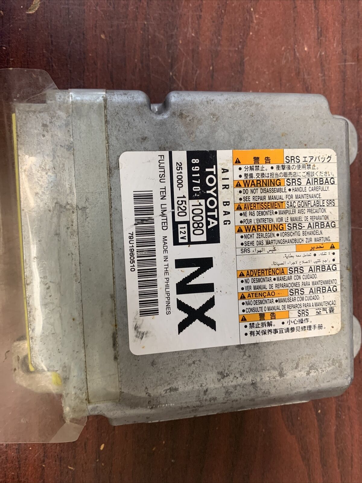 TOYOTA CH-R AIRBAG CONTROL MODULE UNIT PN: 89170-10080 (P