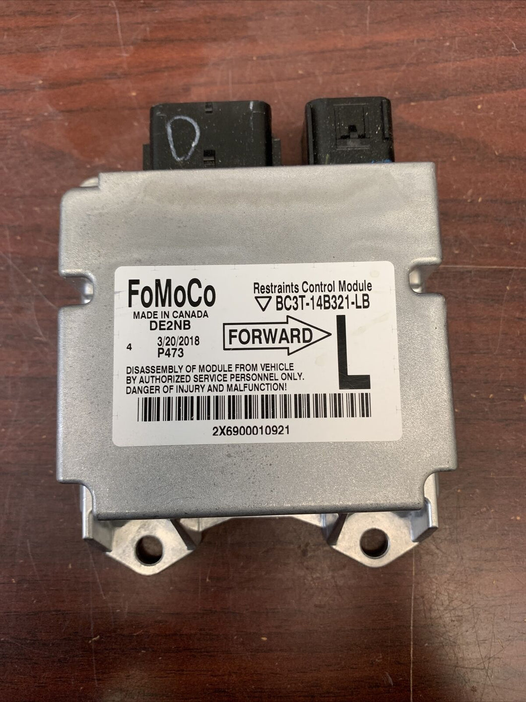 FORD F250 + F350 AIRBAG CONTROL MODULE P/N BC3T14B321LB (P)