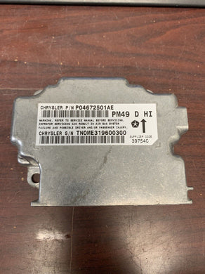 DODGE CALIBER AIRBAG CONTROL MODULE PN: P04672501AE (P)