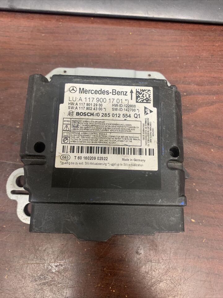 MERCEDES-BENZ GLA, CLA, GLC, & GLE AIRBAG CONTROL MODULE P/N A1179001701 (P)