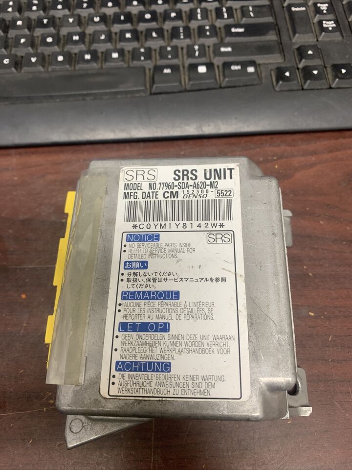 HONDA ACCORD AIRBAG CONTROL MODULE PN: 77960-SDA-A620-M2 (P)