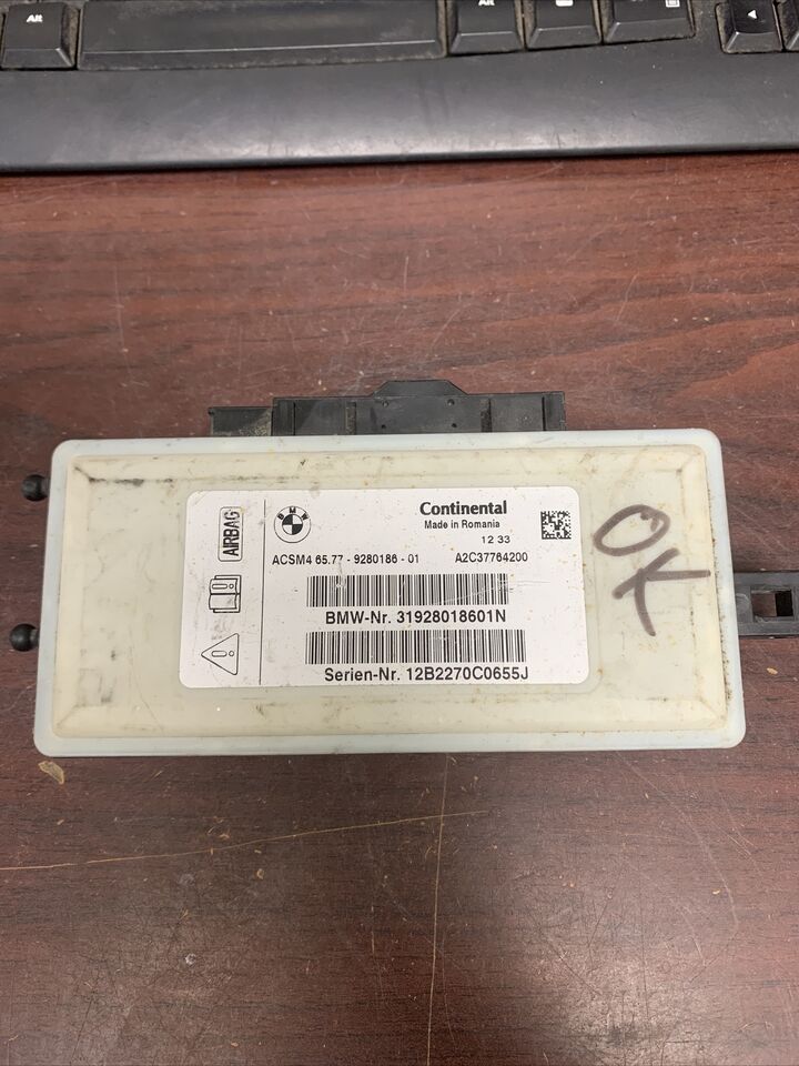BMW 5 SERIES AIRBAG CONTROL MODULE P/N 6577928018601 (P)