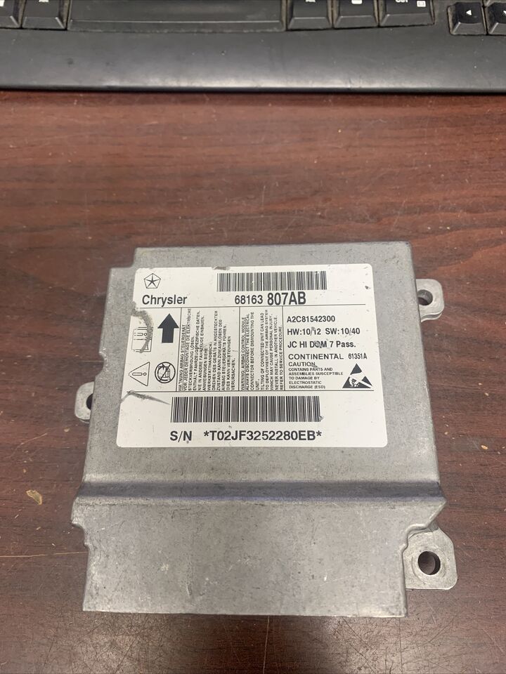 DODGE JOURNEY AIRBAG CONTROL MODULE P/N 68163807AB (P)
