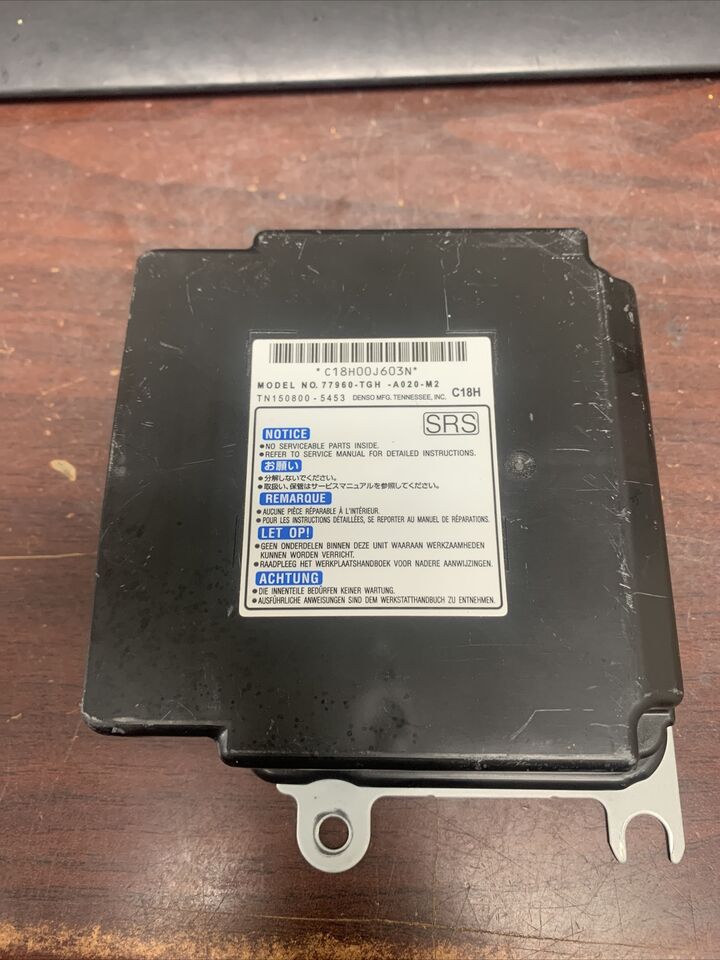 HONDA CIVIC AIRBAG CONTROL MODULE P/N 77960-TGH-A020-M2 (P)