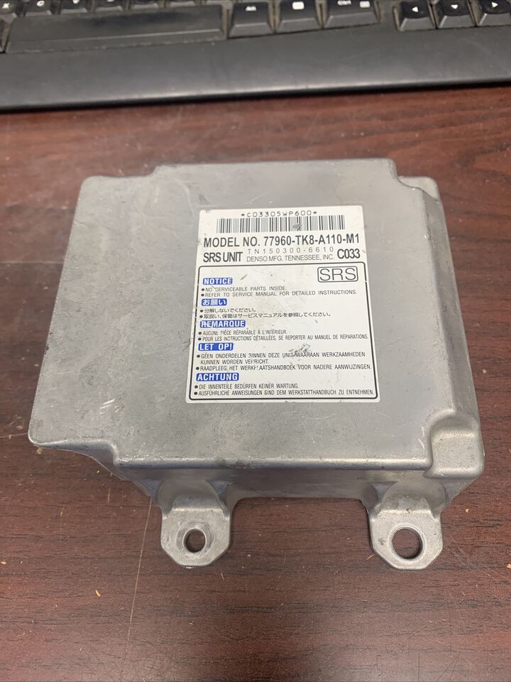 HONDA ODYSSEY AIRBAG CONTROL MODULE P/N 77960-TK8-A110-M1 (P)