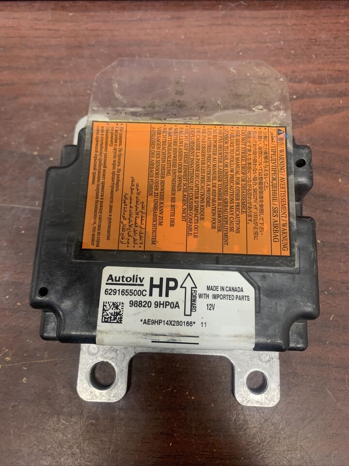 NISSAN ALTIMA AIRBAG CONTROL MODULE P/N 988209HP0A (P)
