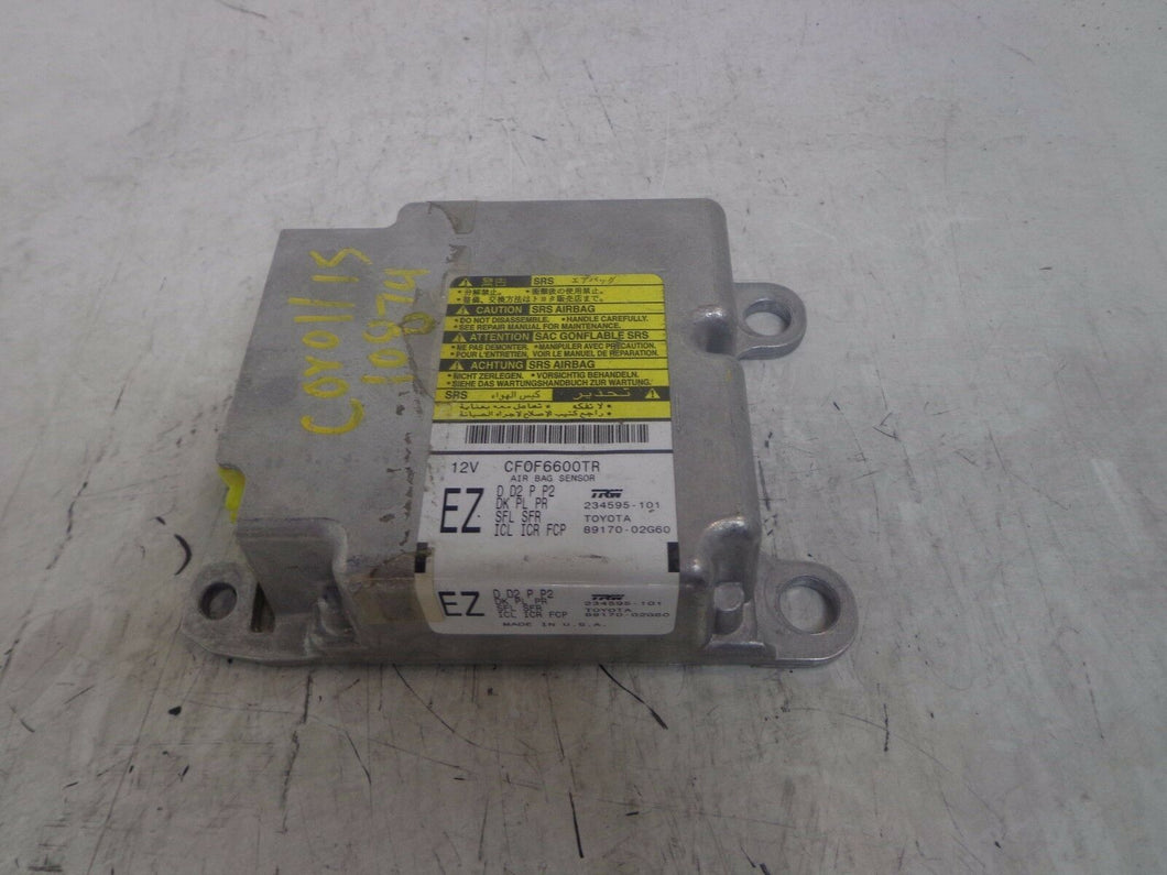 Toyota Corolla Airbag Control Module PN 89170-02G60 (P)