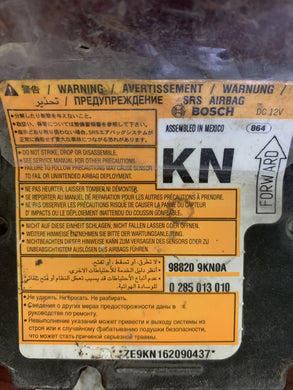 NISSAN VERSA AIRBAG MODULE PN: 98820 9KN0A (P)