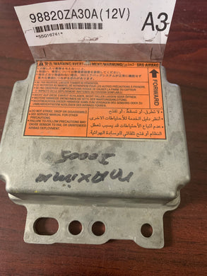 NISSAN MAXIMA AIRBAG CONTROL MODULE PN: 98820ZA30A (P)